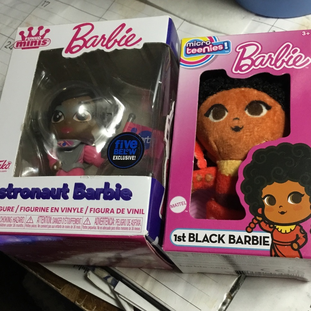 2 Funko Barbie Astronaut Figure toys nib